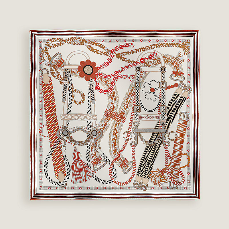 ヴィンテージ感【HERMES】Carre 70 Tout en Tresseスカーフ Tout en Tresse scarf 70 | Hermès Hong Kong SAR